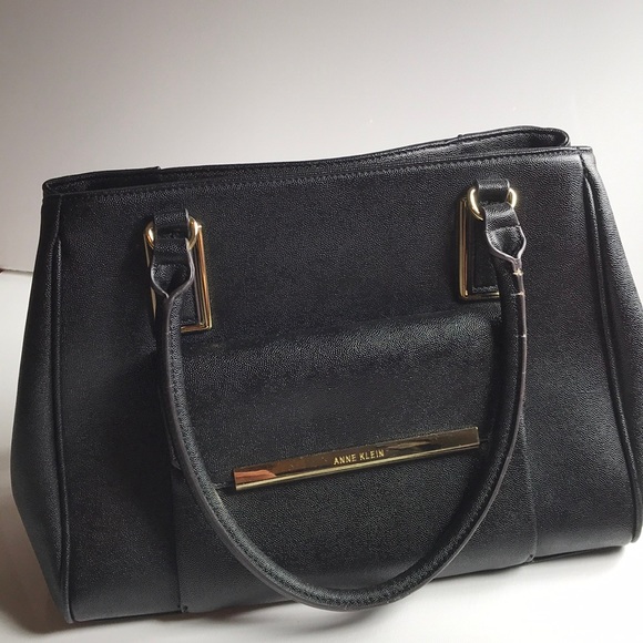 Anne Klein black satchel bag - Picture 2 of 8